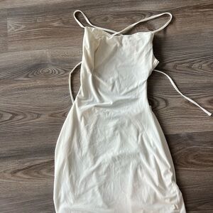 AYM Studio white mini dress